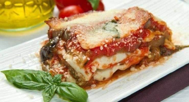 Parmigiana di patate e melanzane light 230 calorie