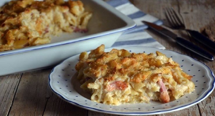 Pasta con cavolfiore al forno saporita