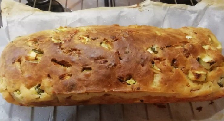 Plumcake con petto di pollo e fiocchi d'avena