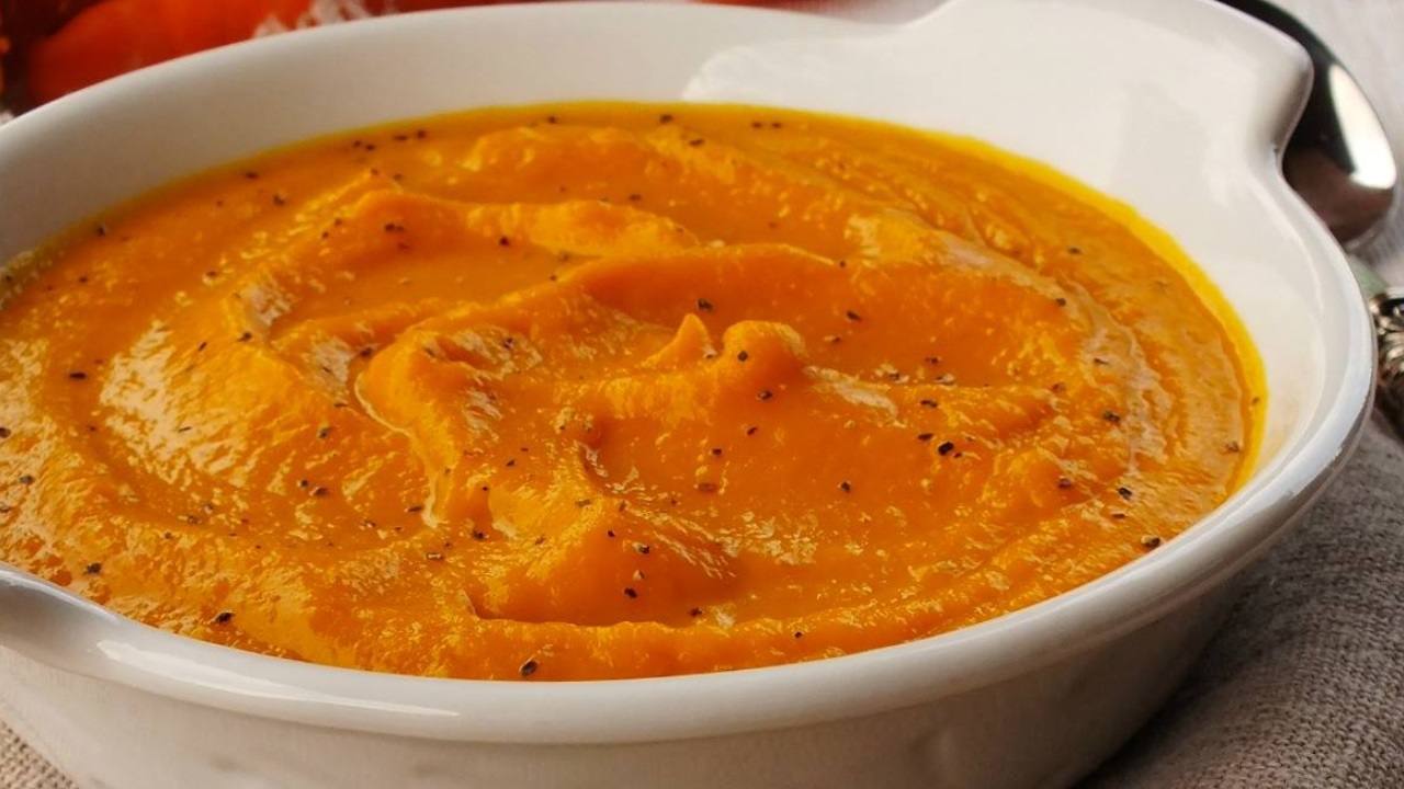 Purè di patate e zucca veloce e light