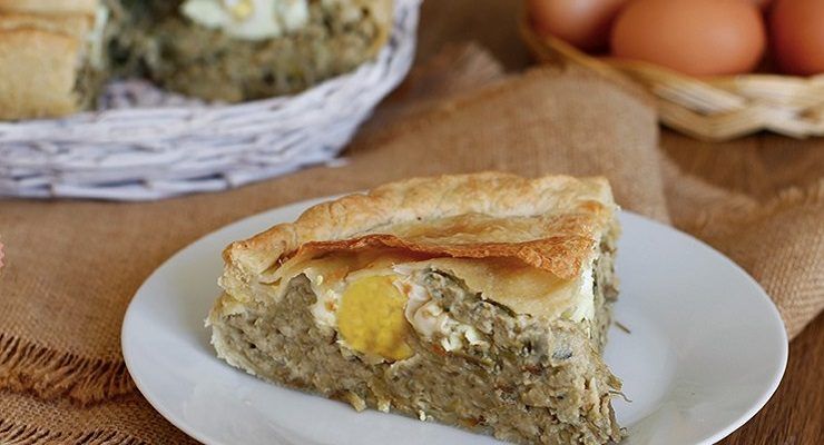 Torta Pasqualina con carciofi