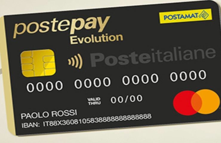 Un esempio di carta PostePay