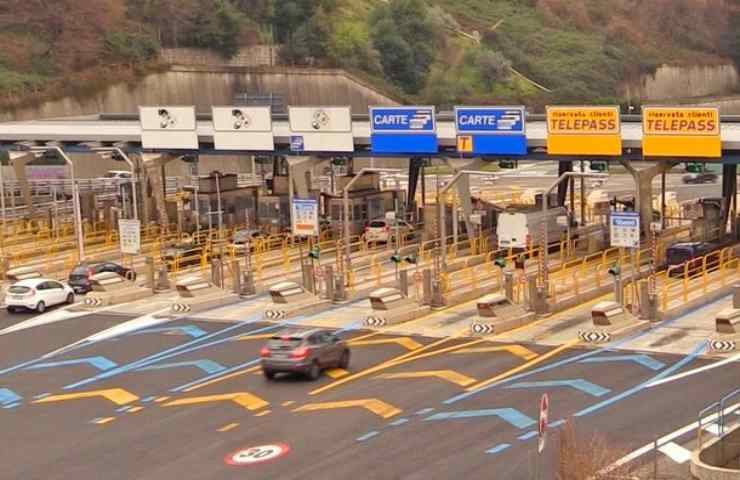 Barriera autostradale per il pedaggio