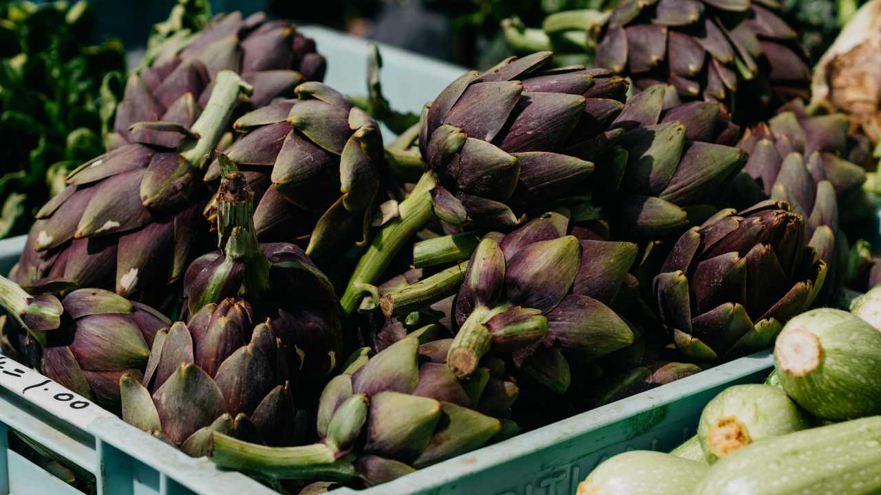 prodotto scarti carciofi gambi foglie