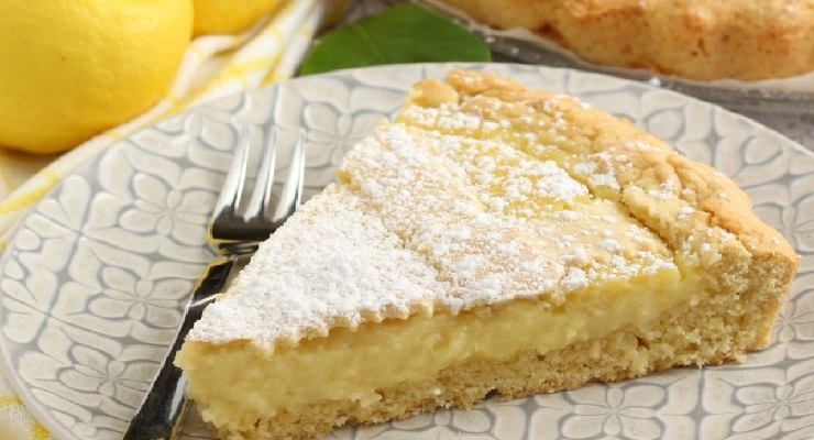 Crostata con crema al limone