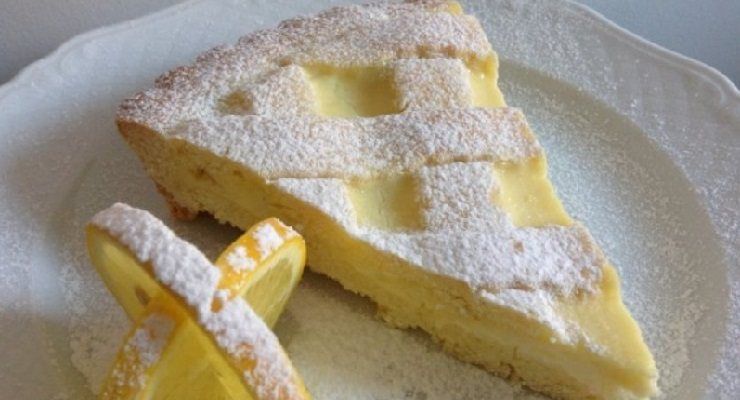 Crostata con crema al limone