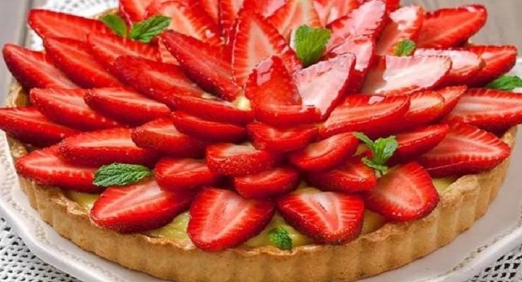 Crostata crema di limone e fragole