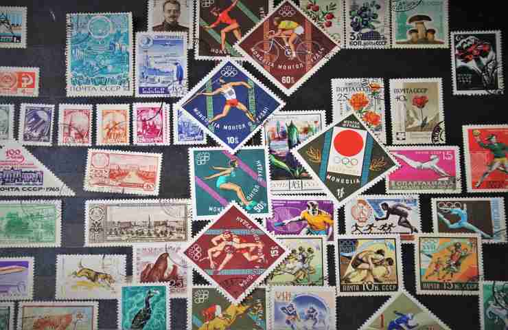 Diversi francobolli da tutto il mondo