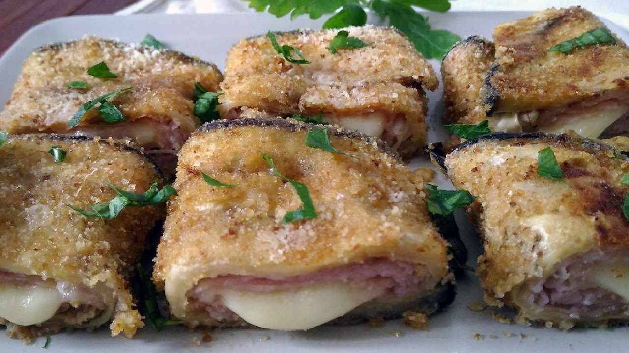 Involtini di melanzane al forno saporiti