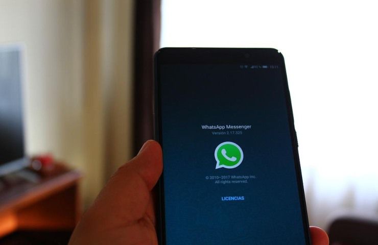 La schermata iniziale di Whatsapp