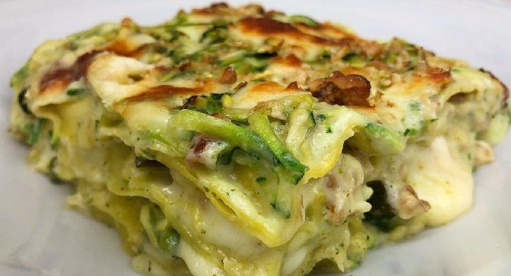 Lasagne di zucchine e noci light 270 calorie