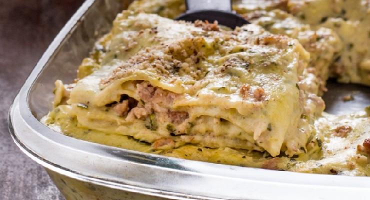 Lasagne di zucchine e noci light 270 calorie