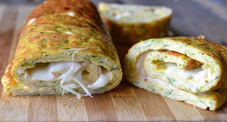 Rotolo di zucchine ripieno di verdure 140 calorie