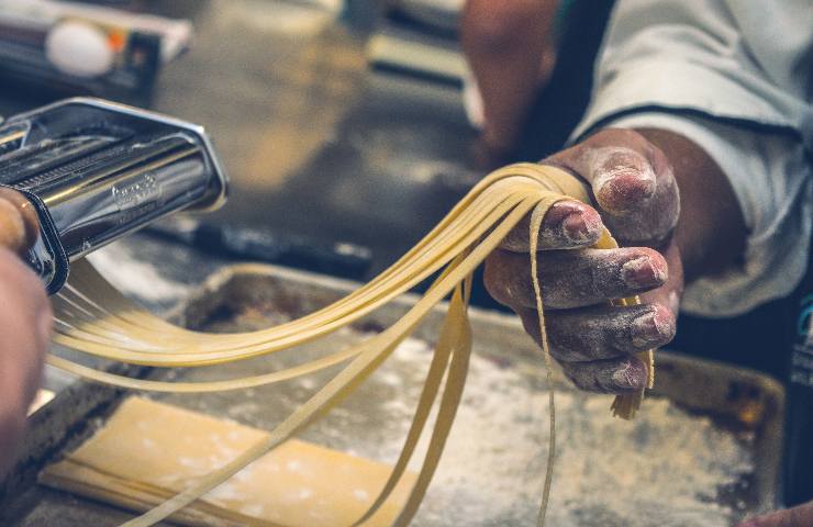 Pasta italiana contaminata