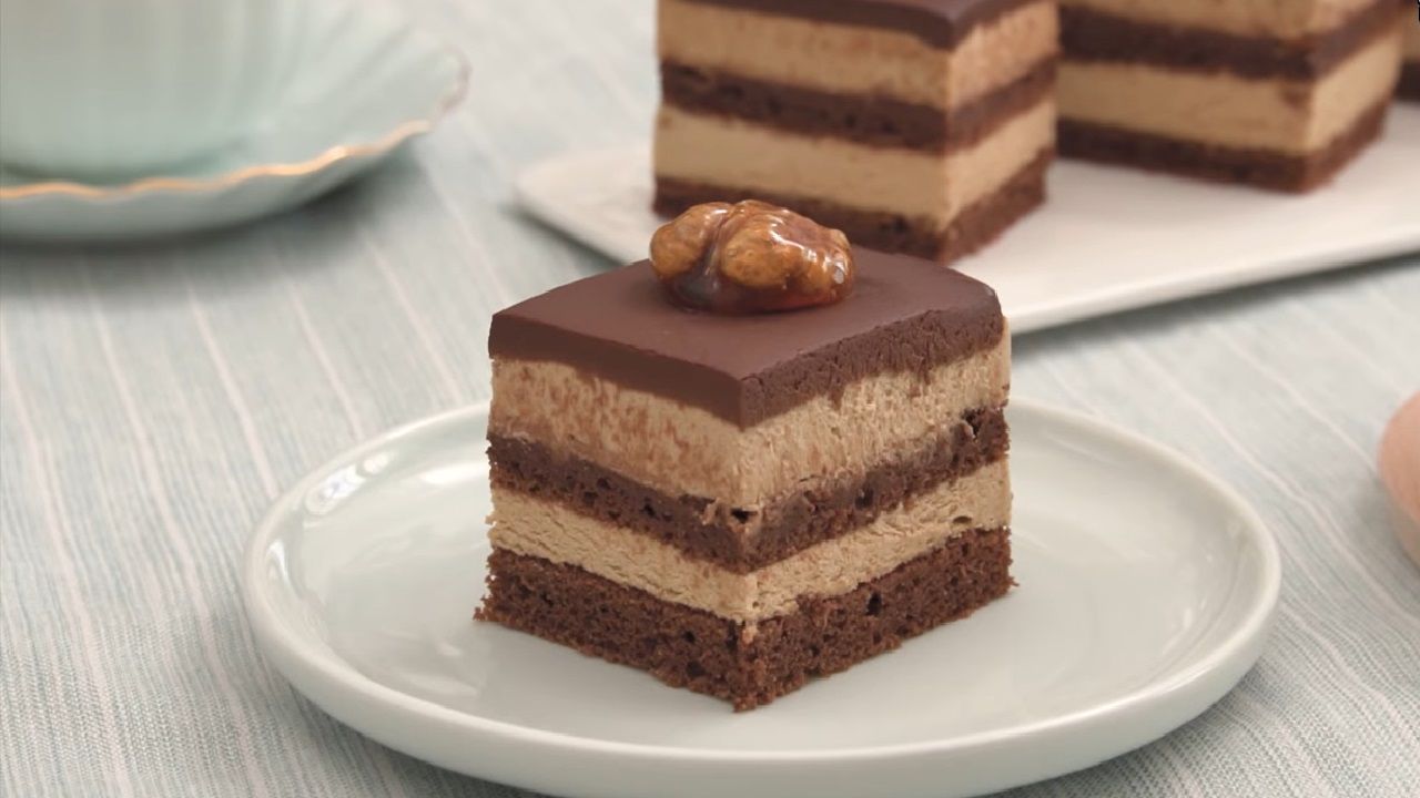 Torta mousse caffè e cioccolato light 150 calorie