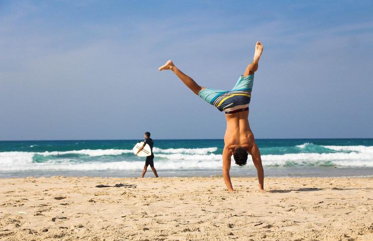 allenarsi spiaggia benefici