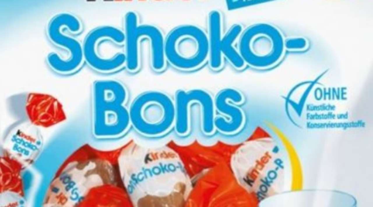 salmonella kinder schoko bons