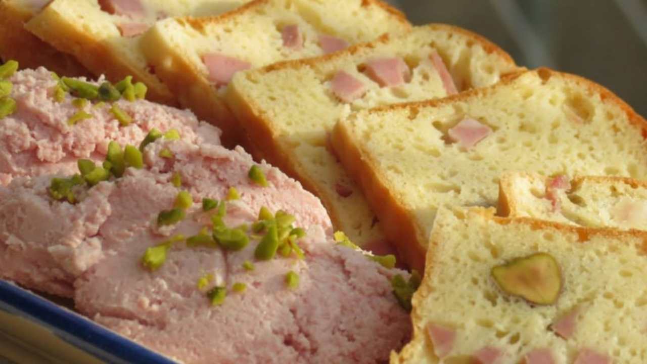 plumecake mortadella pistacchi