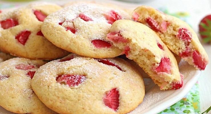 Biscotti alle fragole light 70 calorie