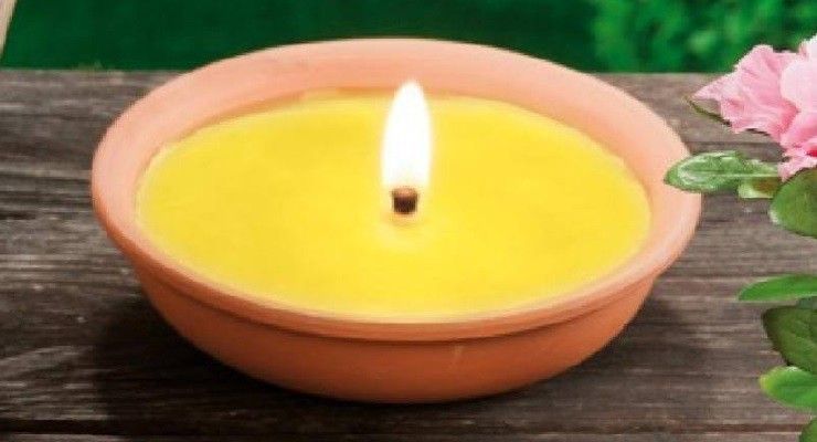 Candela alla citronella fai da te