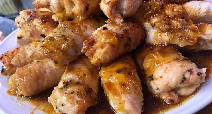 Involtini di pollo light 90 calorie