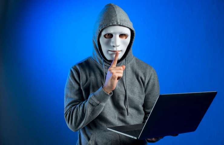 La raffigurazione tipo di un hacker