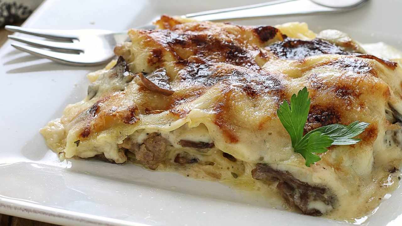 Lasagne ai funghi cremose