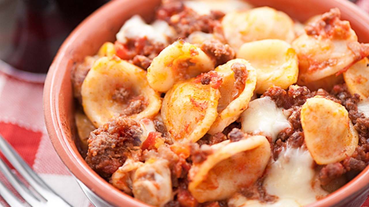 Orecchiette al forno pranzo domenica