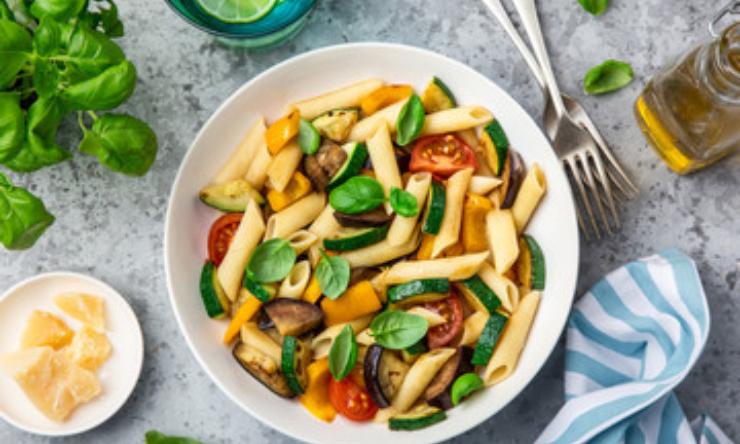 penne con verdure