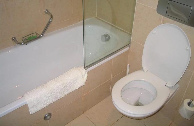 Un wc bene igienizzato