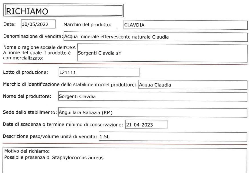 richiamo 