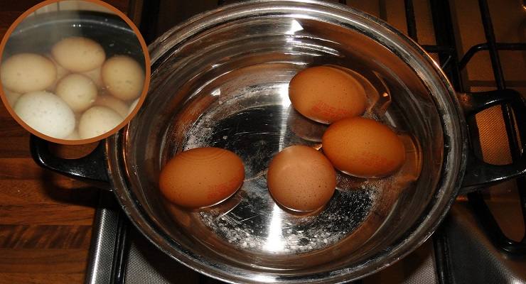 Non buttare acqua di cottura delle uova