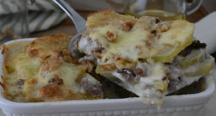 Parmigiana di funghi e patate