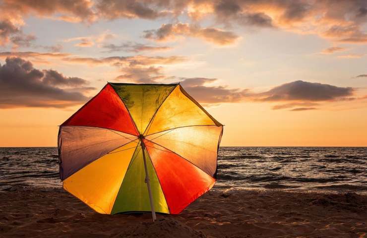 Un ombrellone in spiaggia