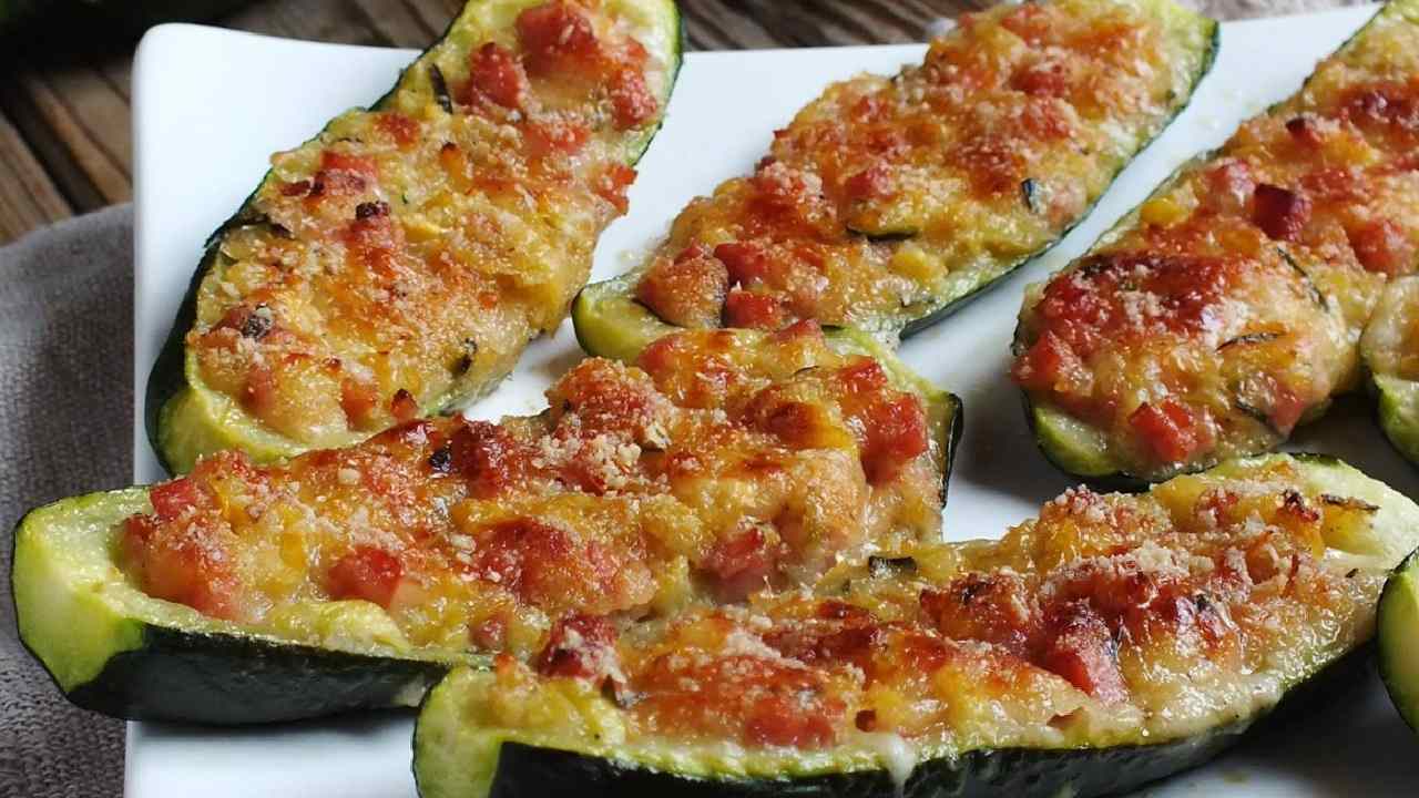 Zucchine ripiene di patate e tonno squisite