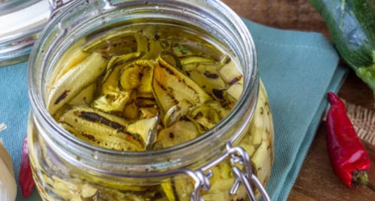 Zucchine sott'olio grigliate