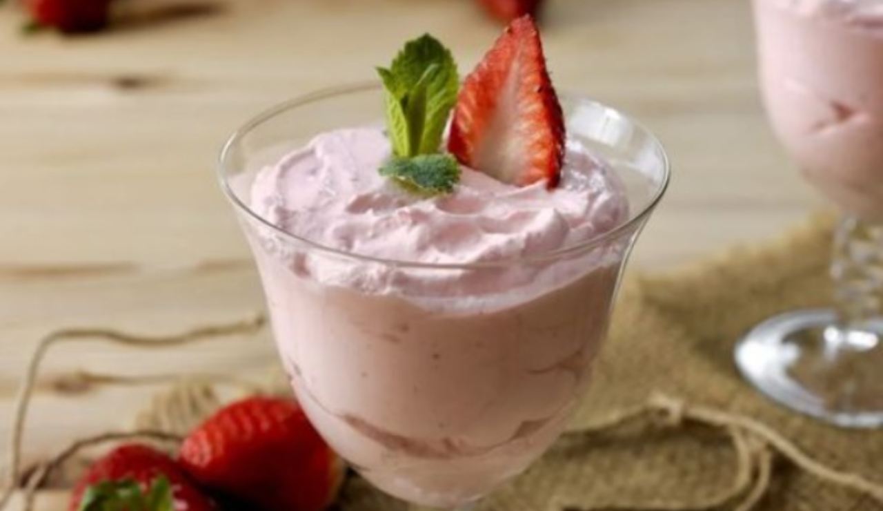 mousse fragole