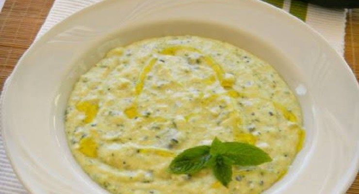 Crema fredda di zucchine leggera