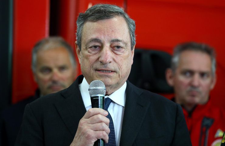 Il premier Mario Draghi