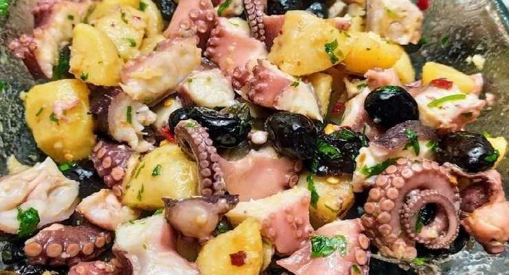 Insalata di patate e polpo trucchi Cannavacciuolo