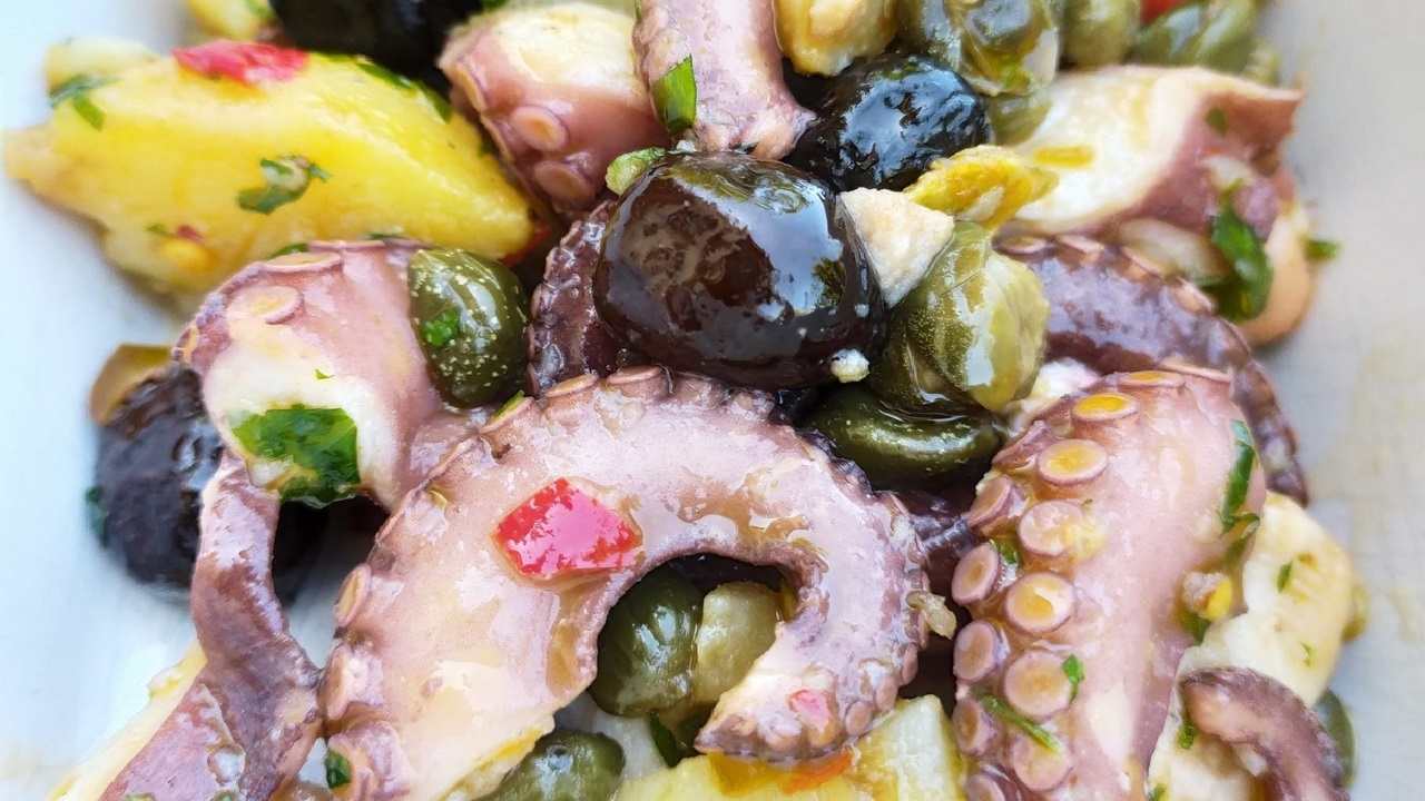 Insalata di polpo e patate trucchi Cannavacciuolo