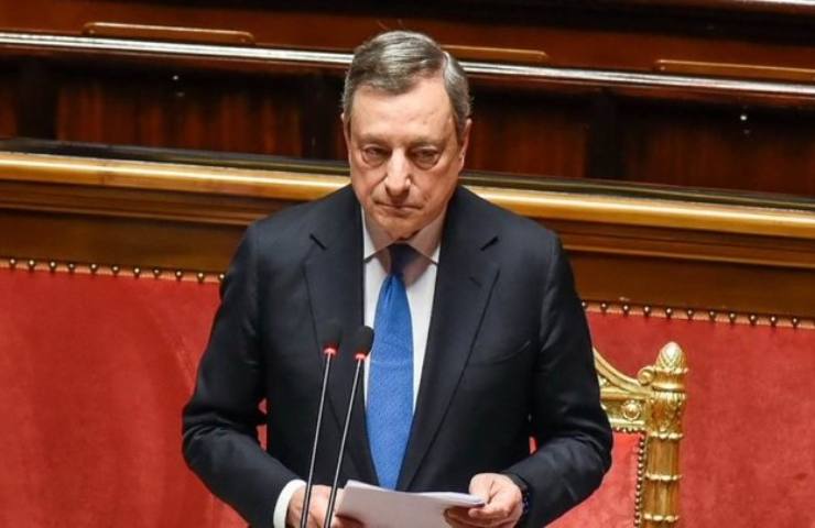 L'ex premier Mario Draghi