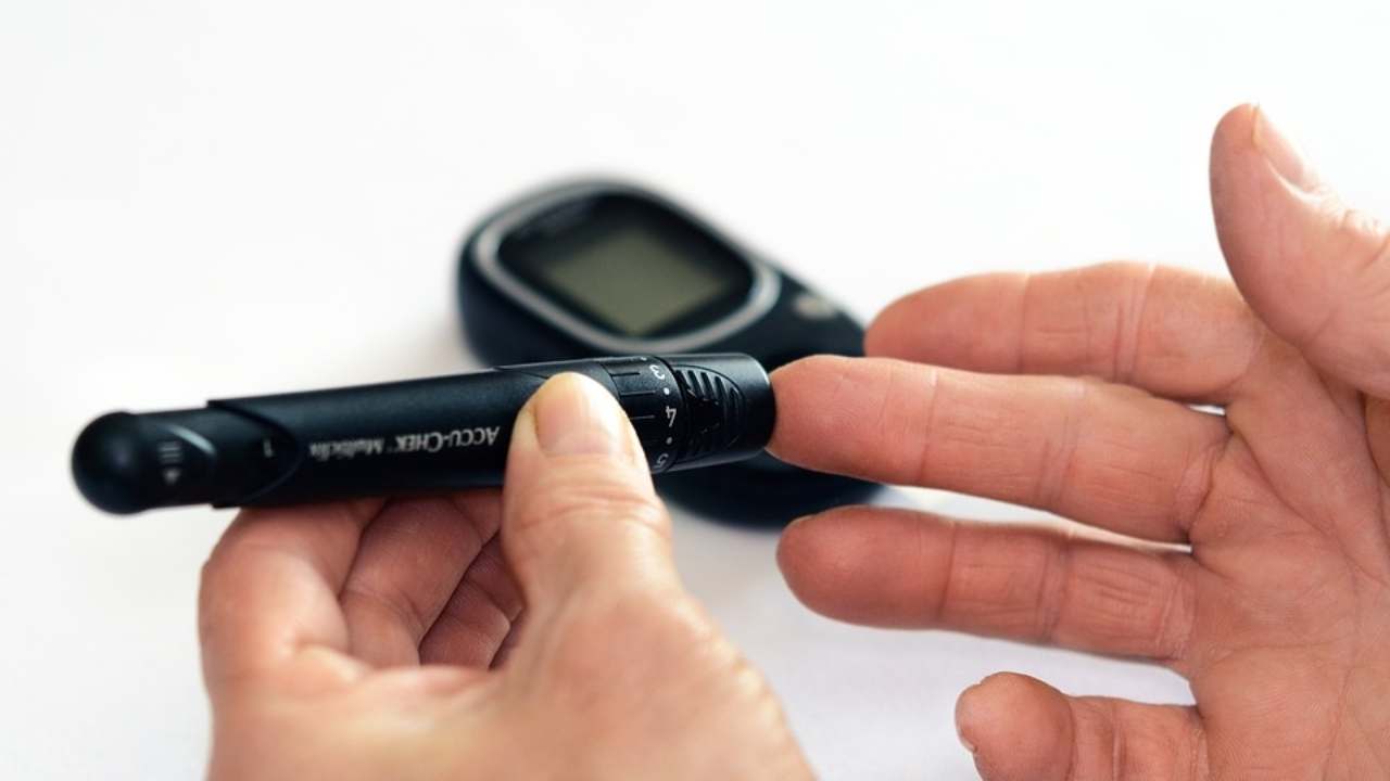 Misurazione del diabete in corso