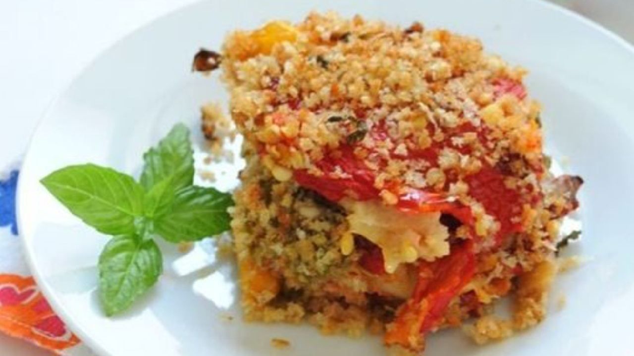 Parmigiana di peperoni saporita