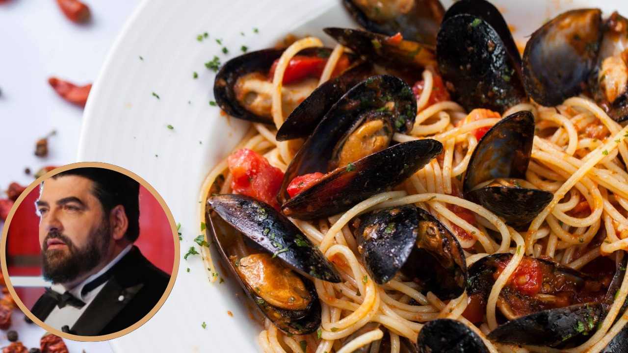 Spaghetti alle cozze cremosi trucco Cannavacciuolo