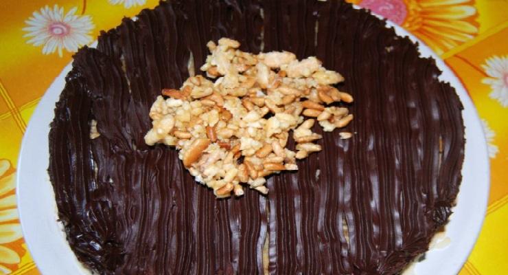 Torta croccante al cioccolato senza forno