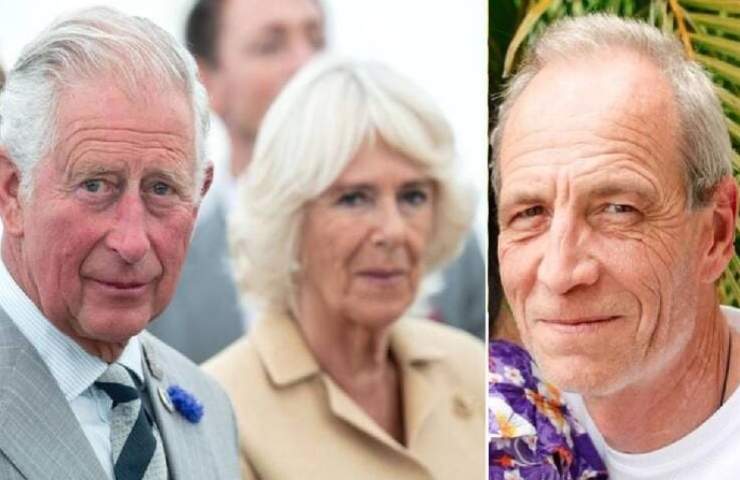 Carlo e Camilla ed a lato Simon Charles Dorante-Day