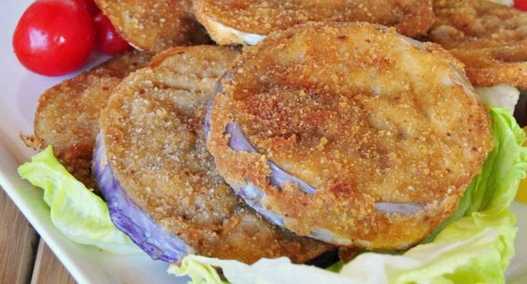 Cotolette di melanzane leggere