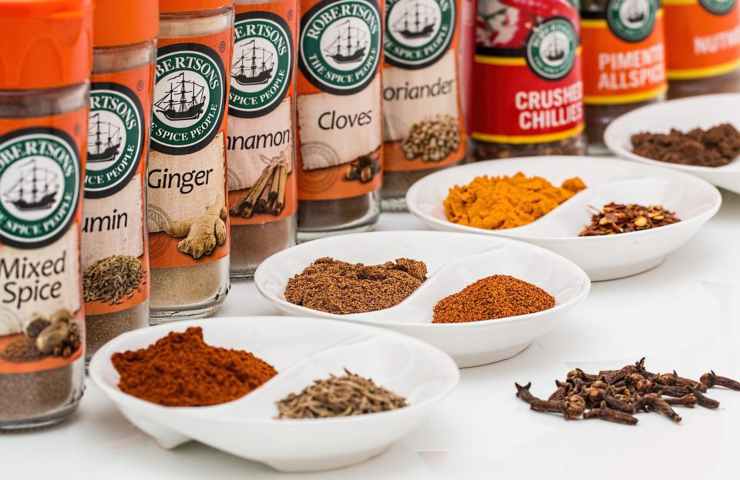 Different spices for use in cooking