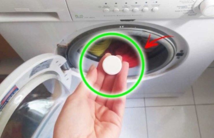 aspirina nella lavatrice